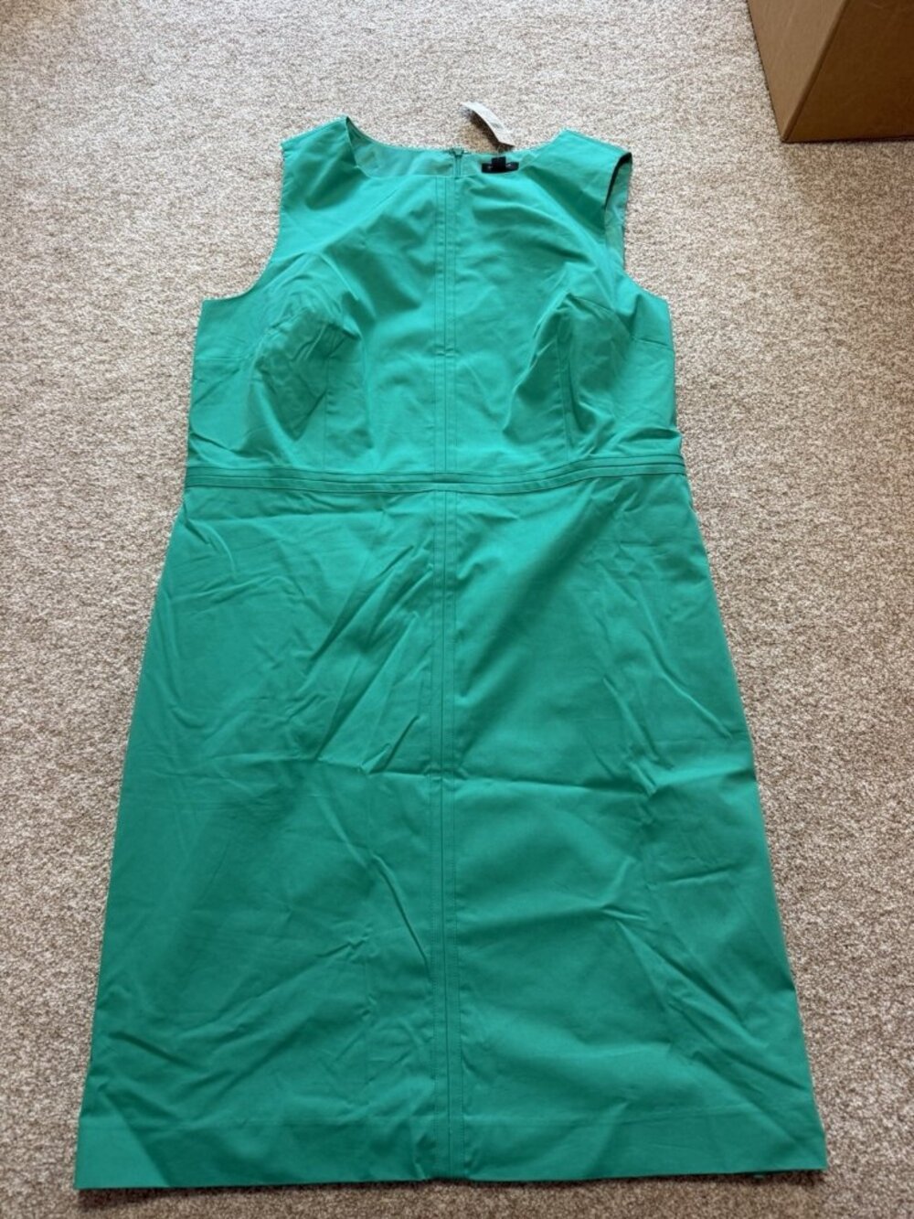 Ann Taylor Women’s Green Sleeveless Sheath Career Midi Dress Size 18